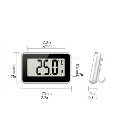 High Precision Indoor Thermometer & Hygrometer - Electronic Refrigerator Thermometer for Accurate Temperature & Humidity Measurement - Buy Online on GoSupps.com
