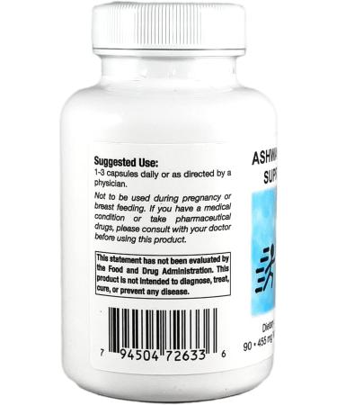 Supreme Nutrition Ashwagandha Capsules - 90 Pure Vegetarian Capsules - Buy Online on GoSupps.com