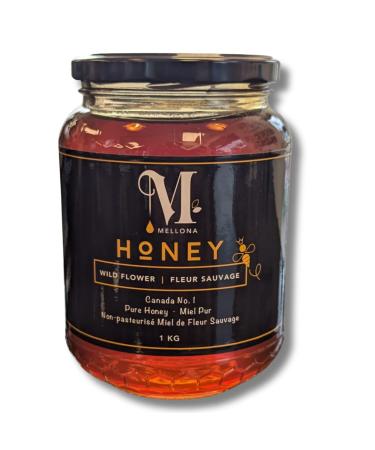 Canadian Raw Buckwheat Honey | Harvested in Canada | Raw Honey Unpasteurized - Higher in Antioxidants Than Manuka | 100% Pure Raw Honey (1kg)