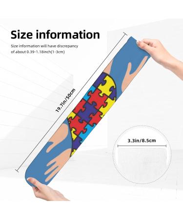 Autism Awareness Heart Compression Socks 15-20 mmHg for Men & Women - Supportive Athletic Running & Cycling - One Size (10463) - Buy Online on GoSupps.com