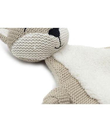 Jollein Cuddly Blanket Pacifier Blanket Fox - White/Olive 29x20 cm - Soft Cozy Baby Essential - Buy Online on GoSupps.com