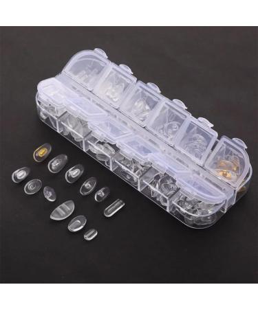 Wwyssz Glasses Repair Set - 12 Styles 60 Silicone Nose Pads 80 Screws & Tweezers for Eyeglasses & Sunglasses - Buy Online on GoSupps.com