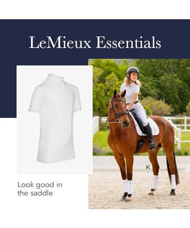 Lemieux Shirt with Soft Stretch Equestrian Riders Sport Top - White - (9-10 Years) - Buy Online on GoSupps.com