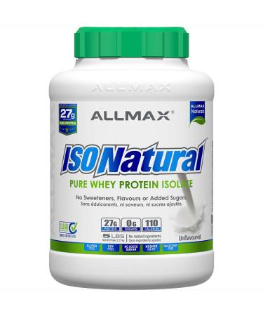 ALLMAX - IsoNatural - Whey Protein Isolate - Unflavored - 5 Pound - 78 Servings