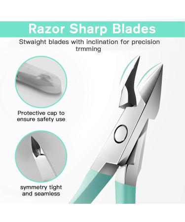 RoserRose Nail clippers head cutter nail scissors made of stainless steel + nail file for thick and deep ingrown toenails and fingernails nail scissors toenails nail clippers - Buy Online on GoSupps.com