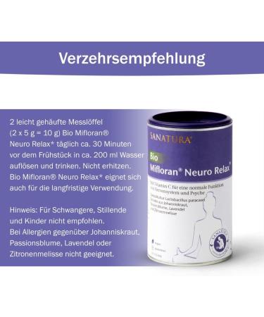 SMANATUA BIO MIFLORAN NEURO Relax - Natural Balance for Psyche & Nerves with Lactobacillus St. John's Wort & Passion Flower - Buy Online on GoSupps.com
