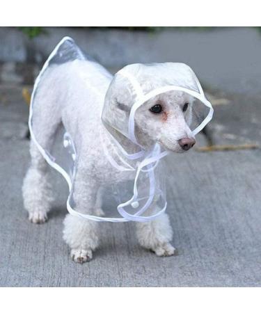 BStCar Waterproof Dog Raincoat with Hood - Transparent PVC for Small & Medium Dogs | Perfect for Schnauzer Chihuahua Yorkshire Pug & More - Buy Online on GoSupps.com
