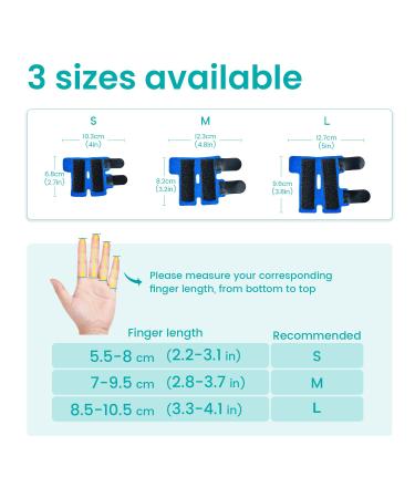 Schnapfinger Finger Splint for Support & Healing - Alleviate Finger Fractures Osteoarthritis & Injuries | Fits Index Middle Ring & Small Fingers - International Shipping Available - Buy Online on GoSupps.com
