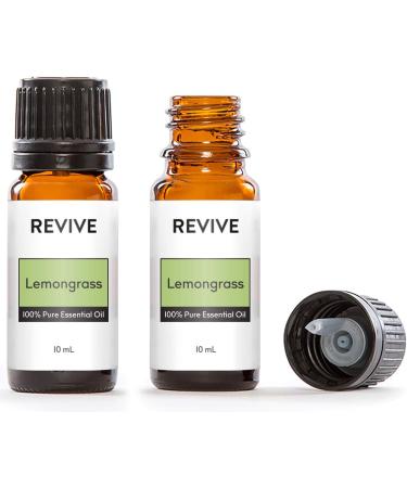 REVIVE Essential Oils LEMONGRASS 10 ml - 100% Pure Therapeutic Grade For Diffuser Humidifier Massage Aromatherapy Skin & Hair Care - Cruelty Free - Unrefined Oils With No Fillers. - Buy Online on GoSupps.com