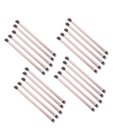 FOMIYES 20pcs Double Brush Makeup Brush Makeup Tools Double Head Eyeshadow Brush Powder Applicator