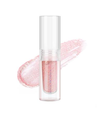 YMH BEAUTE Liquid Glitter Eyeshadow - Pigmented, Long Lasting, Quick Drying | Holographic Pink Gold Shimmer Peal 02 - Buy Online on GoSupps.com