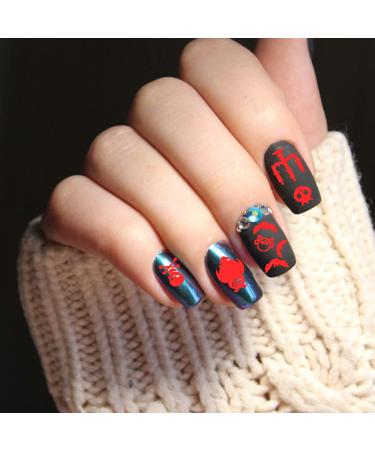 Lurrose 4-Piece Nail Art Printing Plate Set - Creative Manicure Templates for Stunning Nail Designs - International Shipping Available - Buy Online on GoSupps.com