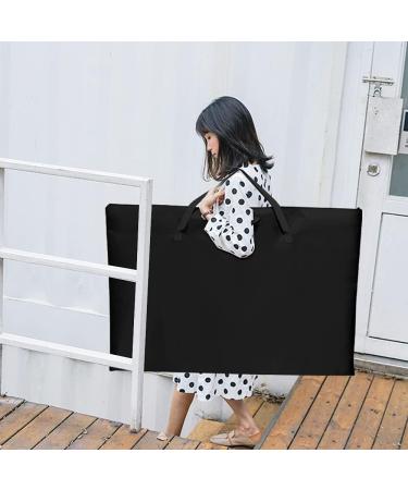 ZKOO Large Size Art Portfolio Tote 24x36 - Student Art Work Case with Shoulder Strap - Black - Buy Online on GoSupps.com