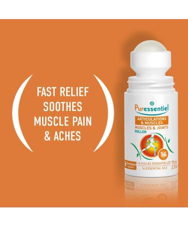 Puressentiel Muscles & Joints Roll-On - 2.5 Fl Oz. - Buy Online on GoSupps.com