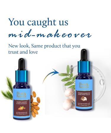 Blue Nectar Plant Based Almond Serum for Even Skin Tone - Face Serum for All Skin Types with Rice Water & Mushroom | 13 Herbs (1 Fl Oz) - International Shipping Available - Buy Online on GoSupps.com