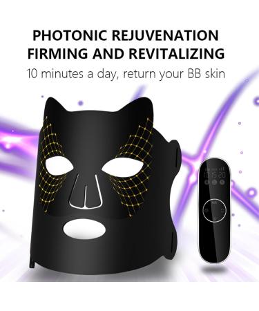 Soins de la lumi re rouge pour le visage soins de la peau du visage LED | Soins de la peau du visage respirants avec synchronisation 3 vitesses Soins de la peau l gers 4 couleurs avec - Buy Online on GoSupps.com