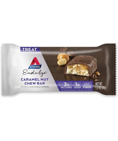Atkins Endulge Caramel Nut Chew Bars - Keto Friendly, 10 Count Value Pack - Buy Online on GoSupps.com