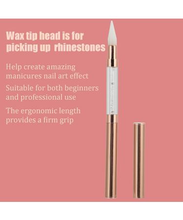 Double-Sided Dotting Pen for Nail Art - Rhinestone Picker & DIY Decoration Tool (White) - Buy Online on GoSupps.com