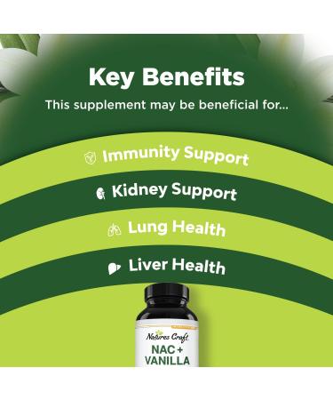 NAC Supplement 600mg Amino Acids - Vanilla Flavor for Liver and Kidney Cleanse | High Absorption N-Acetyl Cysteine for Detox Support - Buy Online on GoSupps.com