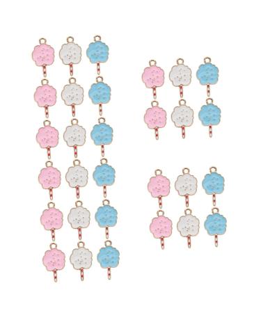 TEHAUX 18 Pcs Pendant Pendant Alloy Marshmallow Charm mediumx5pcs Assorted Colorx5pcs