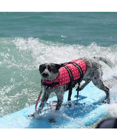 Dog Life Jacket for Safe Swimming - XXS Blue Dot Vest for Small & Large Dogs with Handle - Buy Online on GoSupps.com