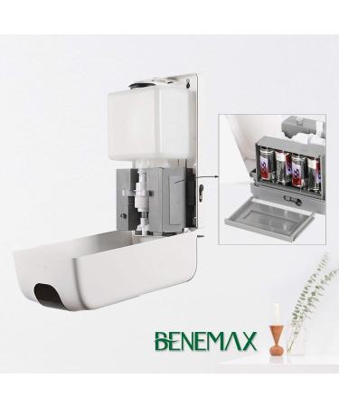 Benemax Touchless Automatic Hand Cleaner Dispenser. Two Full Refills with Purchase. Easy Wall Mount. for Business Hospital School Home. - Buy Online on GoSupps.com
