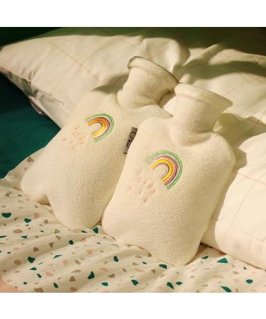 MAIES Classic Hot Water Bottle - Portable Heat Relief with Soft Fleece Cover | Long-Lasting Comfort for Pain Relief - Buy Online on GoSupps.com