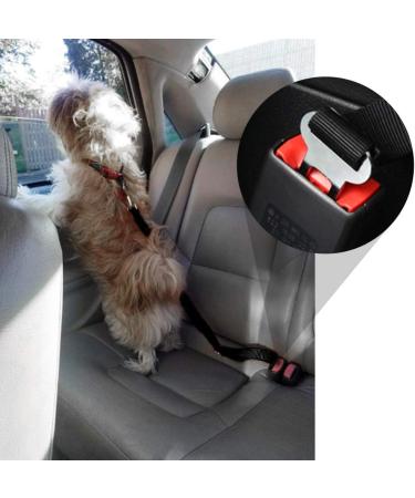 Vastar 2 Pack Adjustable Pet Car Seat Belt Safety Leads - Black - Buy Online on GoSupps.com