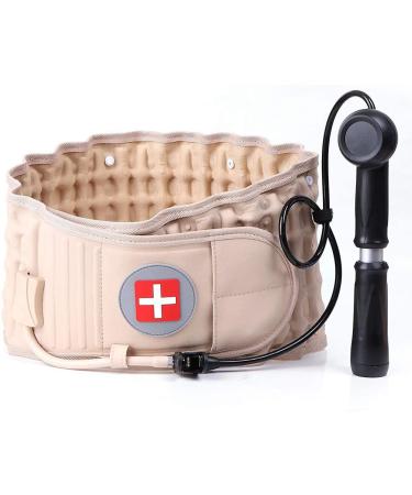 Justinzz inflatable lumbar belt - belt decompression belt spinal Air traction belt inflated lumbar decompression unit size for 29-49 inch waist size