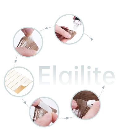 Elailite Tape Extensions - Invisible Real Human Hair - 20pcs 60cm #04 Mittel Braun - Premium Quality Hair Extensions for Seamless Volume - Buy Online on GoSupps.com