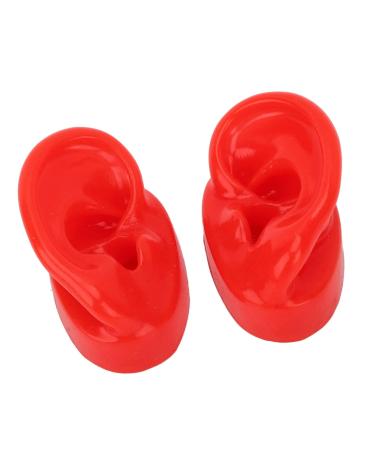 Silicone Soft Ear Model with Large Base for Acupuncture Clinics - Red | Durable & Slick Design - Buy Online on GoSupps.com