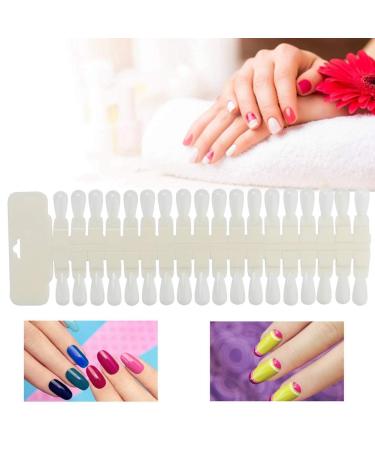 Nail Gel Display Cards - 36 Double-Sided Tips for Color Training & Display | Natural Color Nail Tip Cards - Buy Online on GoSupps.com