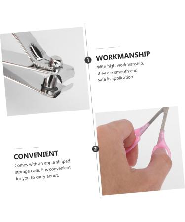 POPETPOP Fingernail Trimmer Tools Mirrors Nail Trimming Kit Nail Kit The Mirror Stainless Hair Double Bun 8 in 1 Nail File Nail Trimmer Kit Fingernail File Pink Manicure - Buy Online on GoSupps.com