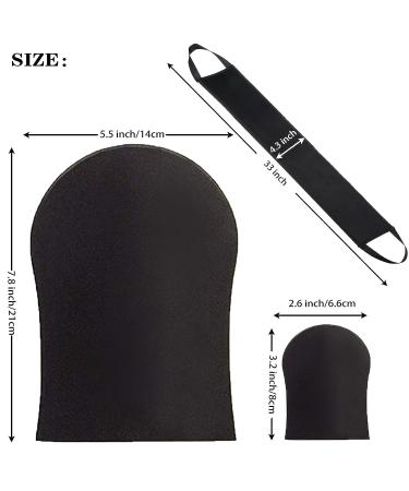 Stusgo 3-in-1 Self Tanning Mitt Applicator Kit for Back and Face - Soft Velvety Lotion Applicator for Even Tan Coverage - Ideal for Self Tanner Lotion and Mousse - Buy Online on GoSupps.com