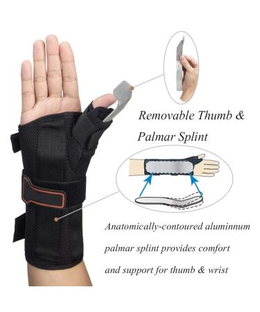 Wrist Brace & Thumb Splint for De Quervain's Tenosynovitis, Tendonitis, Carpal Tunnel & Arthritis - Small, Right Hand - Wrist Support & Thumb Splint - Buy Online on GoSupps.com