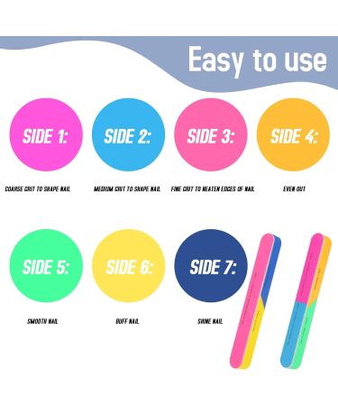 7 Way Nail Buffer Block 8 Pcs Professional Nail Buffer for Natural Nails All-in-One Smooth & Buff & Shine for Nail Care - Buy Online on GoSupps.com