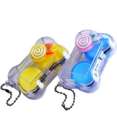 Solustre Contact Lens Case - Small Plastic Container for Easy Lens Storage | Durable & Portable Lens Holder - Buy Online on GoSupps.com