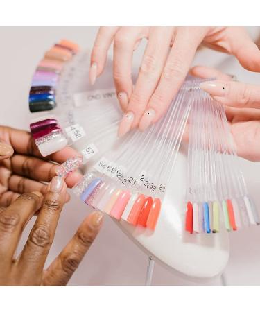 Clyhon 100-Piece Color Card Nail Polish Board | Nail Art Practice Stick | Fan Form Display for Professional Nail Techniques - Buy Online on GoSupps.com