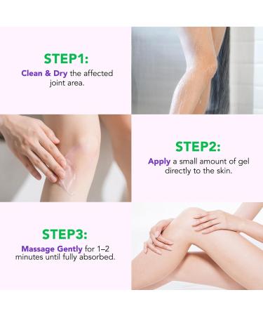 Yuecjian Massage cream Professional knee relief gel fast absorbing long lasting body relief for feet back knees muscles - Buy Online on GoSupps.com
