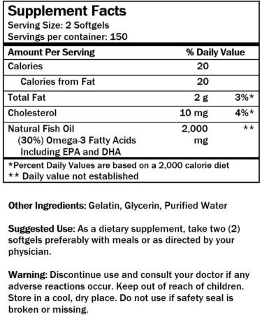 NCB NCB TECHNOLOGY Alaska Deep Sea Omega-3 Fish Oil 1000mg | EPA & DHA Softgels | Wild-Caught & Sustainably Sourced | Supports Heart Brain Joint & Immune Health | 300 Softgels - Buy Online on GoSupps.com
