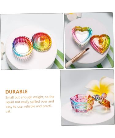 minkissy 20 Pcs Nail Art Crystal Cup Colorful Plates Dappen Dish Mini Candles Nail Accessories Candy Display Rack Mini Jars Kitchen Storage Jar Nail Jewels Candy Jar Mixing Cup Major Glass - Buy Online on GoSupps.com