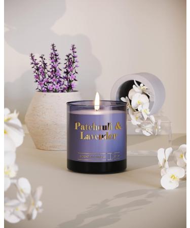 RAKLE Patchouli Lavender Scented Candle - 7.4 oz Premium Soy Wax | Perfect for Home Meditation & Aromatherapy - Buy Online on GoSupps.com
