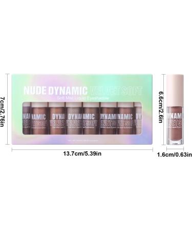 Liquid Eyeshadow Eye Makeup Product Liquid Eyeshadow Set Waterproof Smooth Creamy Long Lasting Intensely Pigmented 8 Colors Neutral Makeup for Girls Women Date Party Cosplay - Buy Online on GoSupps.com