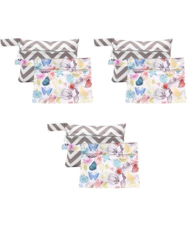 Healeeved 6 STK Storage Bag Zipper Practical Perioda bag Beautiful period pocket female care delicate period pocket diapers baby environmentally friendly portable different colors x 3 pieces 18x14cmx3pcs