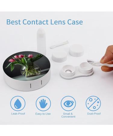Portable Floral Contact Lens Case - Travel Storage Box for Contacts - Grow in A Bottle - Buy Online on GoSupps.com