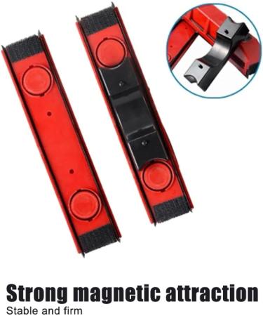 Glass Wiper Wiper Glass Double-sided Strong Magnetic High Suction Household High-level Cleaner For High-rise Window Cleaning Red - Buy Online on GoSupps.com