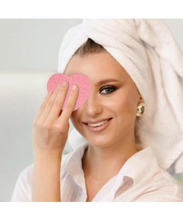 Face Sponges for Cleansing Heart Shape Natural Cosmetic Spa Sponges | Facial Cleansing Sponge for Washing Face Cleansing Exfoliate Makeup Removal Pink - Buy Online on GoSupps.com