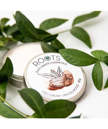 ROOTS Zero Waste Cosmetics SANDALWOOD ROOTS Zero Waste Cosmetics Natural Deodorant Cream