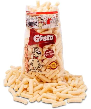 Gusto Pufuleti 45g Salty Plain Corn Puffs Romanian Corn Snack Delicious Salted Corn Flips Delicious And Crispy Corn Puffs Treat With Family And Friends (20 Pack) 45.00 g (Pack of 20) - Buy Online on GoSupps.com