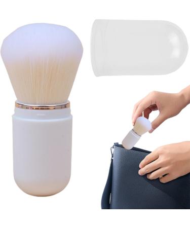 Retractable Blush Brush - Powder Brush 22.6g Small Foundation Brush | Makeup Brush with Face Blender Brush Liquid Brush Powder Brush Portable Makeup Brush for Applying Foundation on Travel white - Buy Online on GoSupps.com